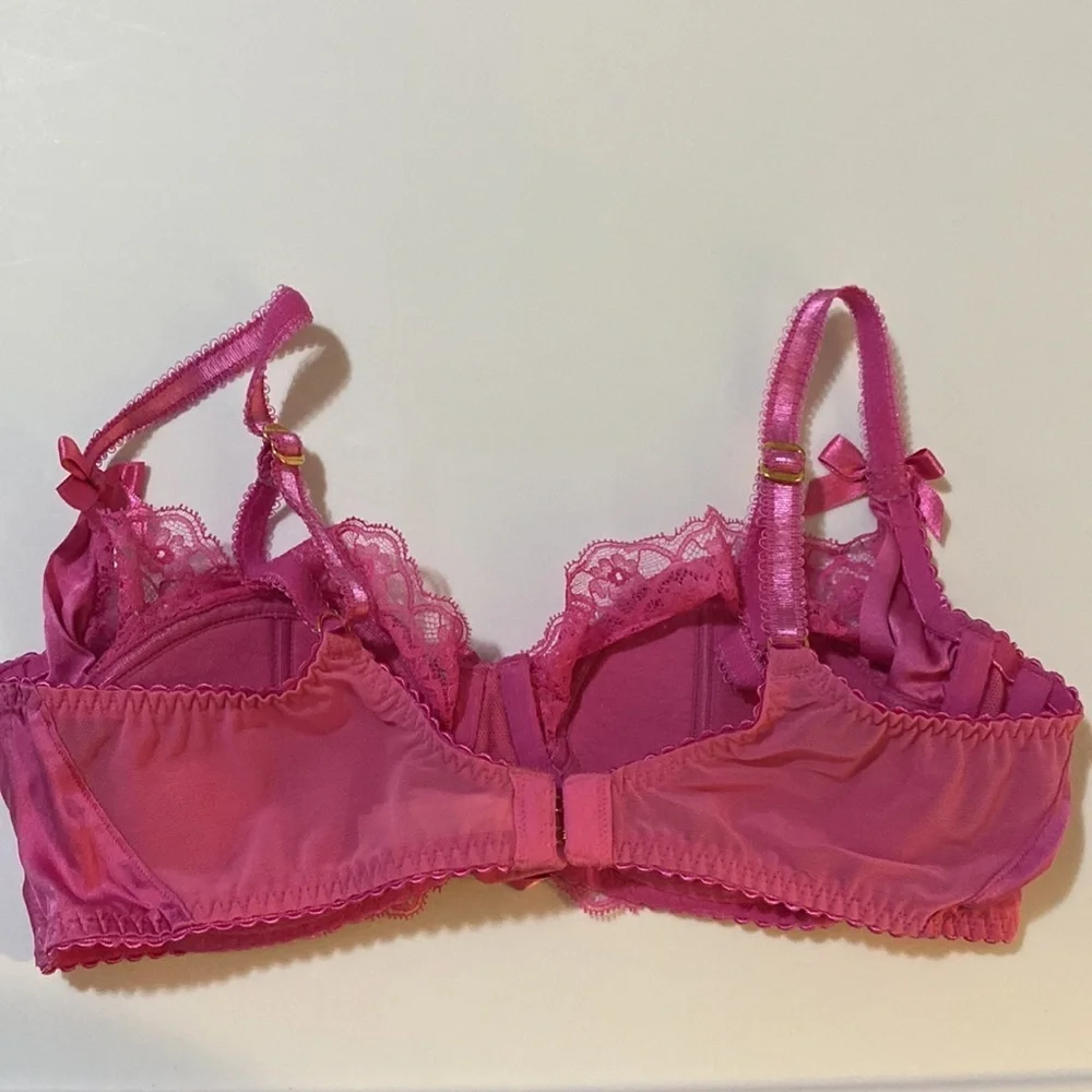 Agent Provocateur Ayla Pink Silk bra 34C